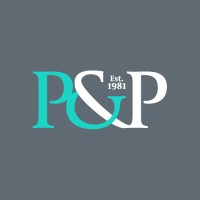 P and P Glass logo